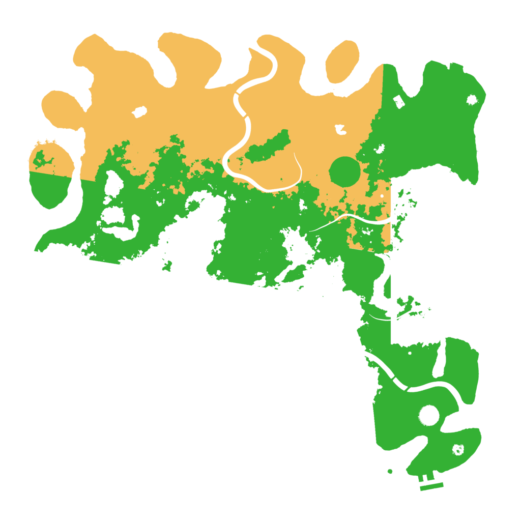 Biome Rust Map: Procedural Map, Size: 4500, Seed: 85555075