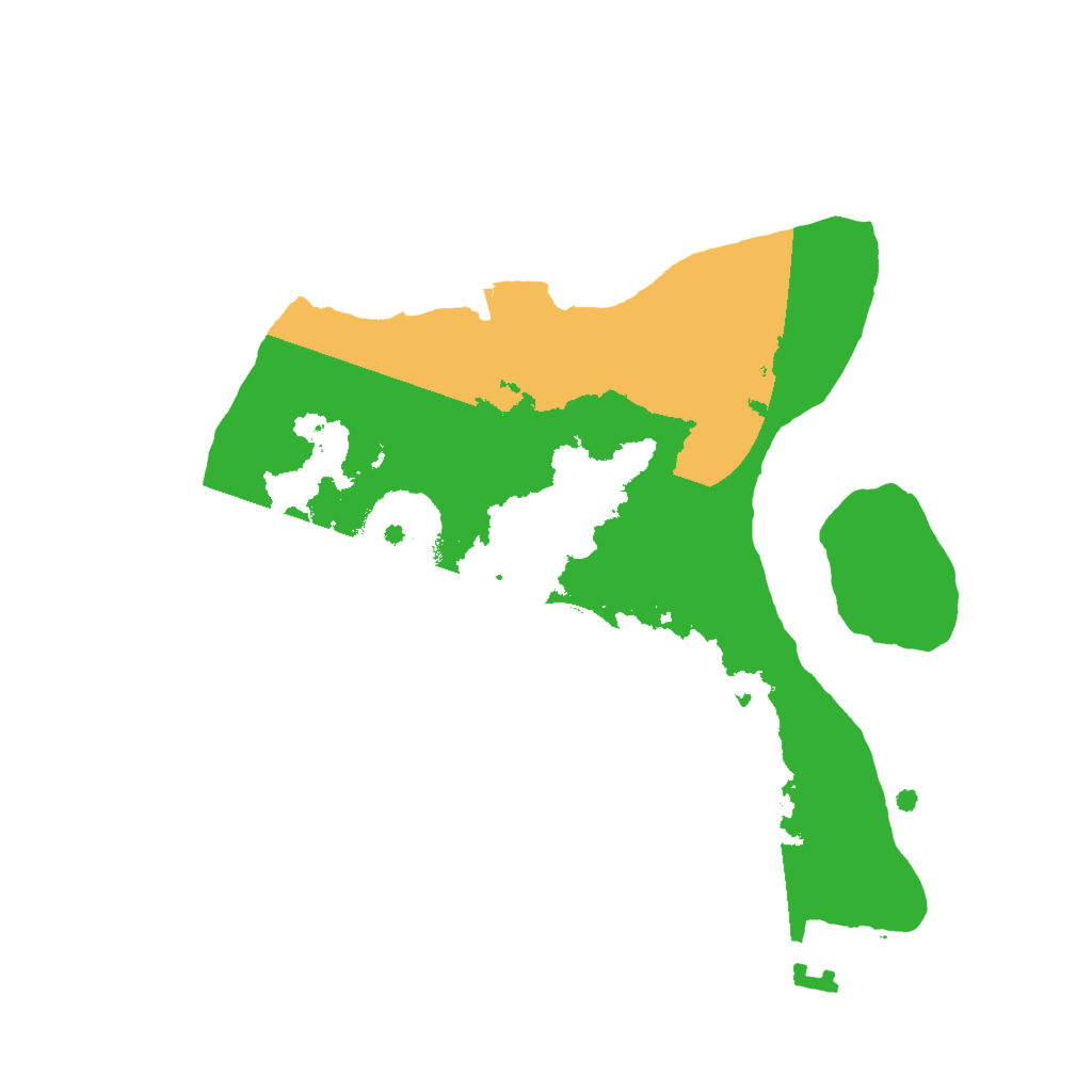 Biome Rust Map: Procedural Map, Size: 2000, Seed: 707418276