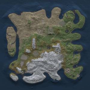 Thumbnail Rust Map: Procedural Map, Size: 3750, Seed: 223610415, 17 Monuments