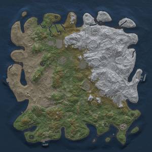 Thumbnail Rust Map: Procedural Map, Size: 4500, Seed: 1595621197, 19 Monuments