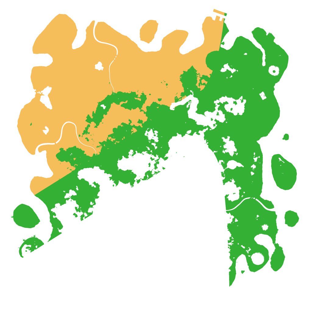 Biome Rust Map: Procedural Map, Size: 4500, Seed: 1445630457