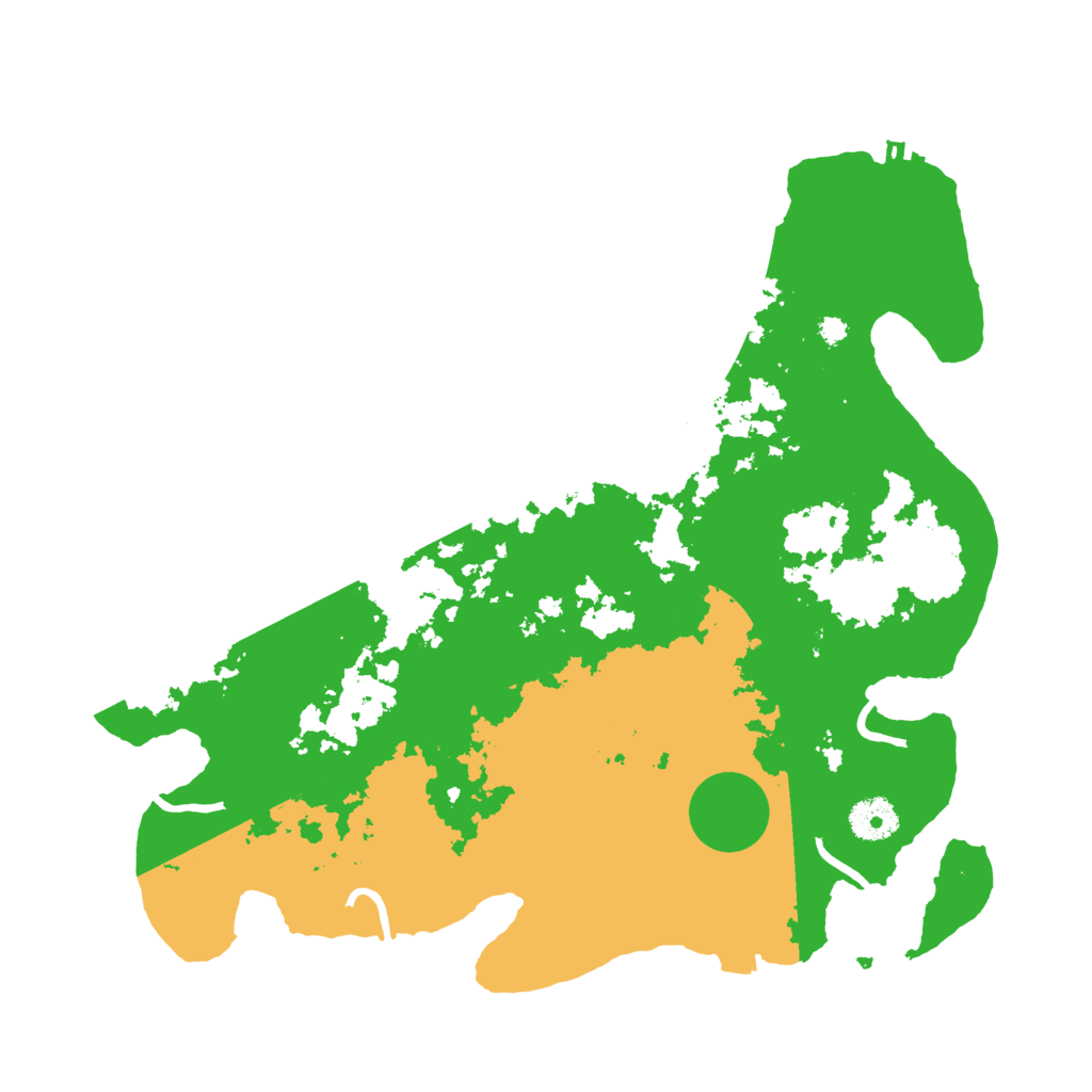 Biome Rust Map: Procedural Map, Size: 3600, Seed: 658254