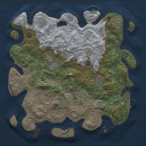 Thumbnail Rust Map: Procedural Map, Size: 4250, Seed: 84255388, 18 Monuments