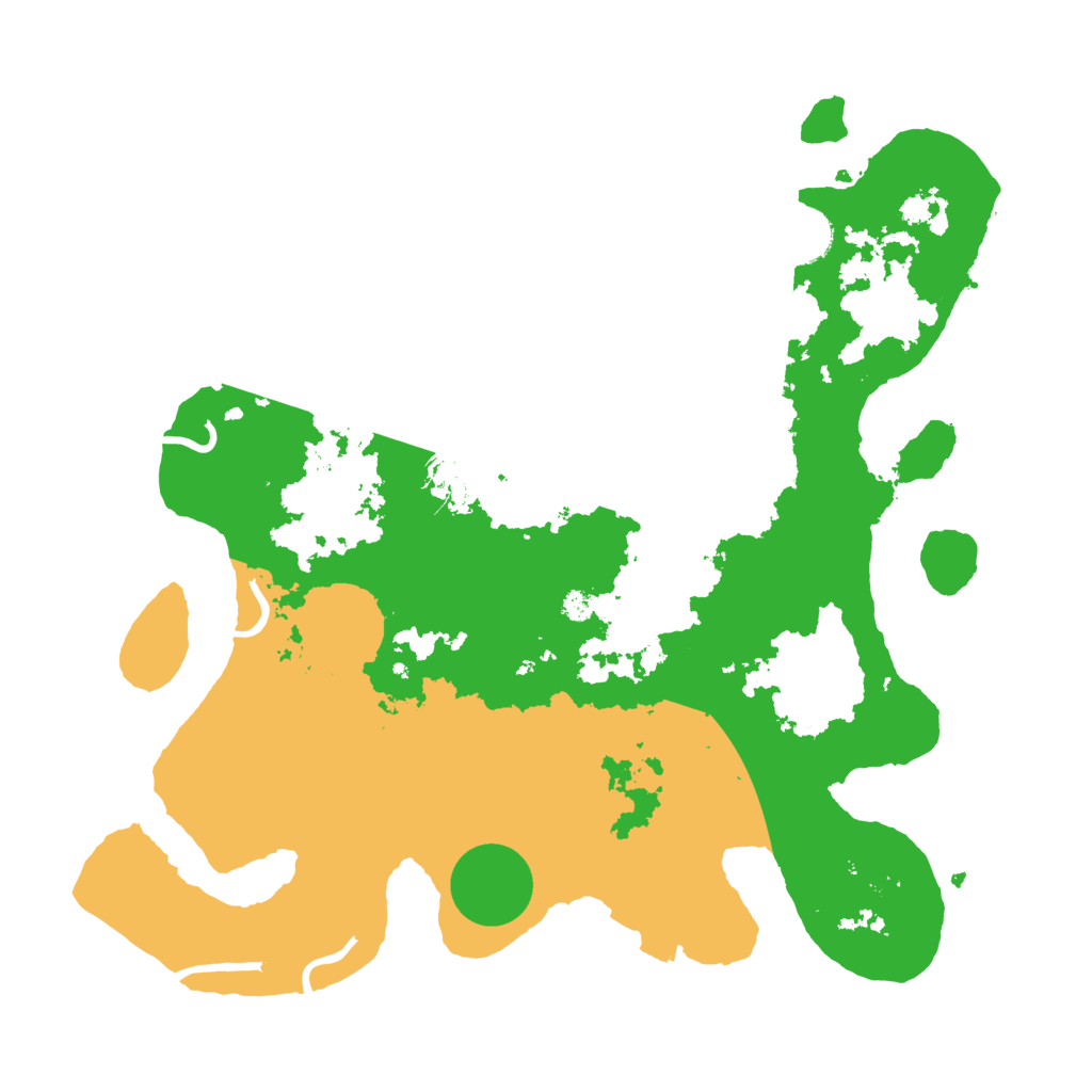 Biome Rust Map: Procedural Map, Size: 3500, Seed: 645965089