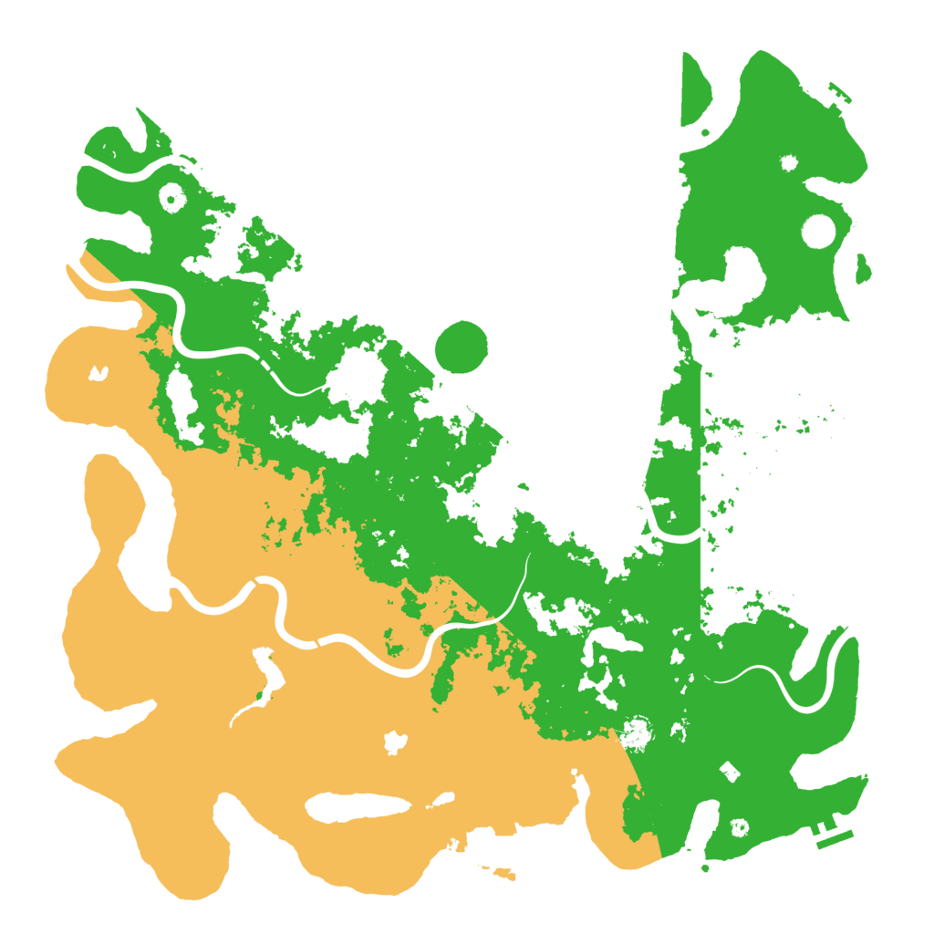 Biome Rust Map: Procedural Map, Size: 5000, Seed: 535136084