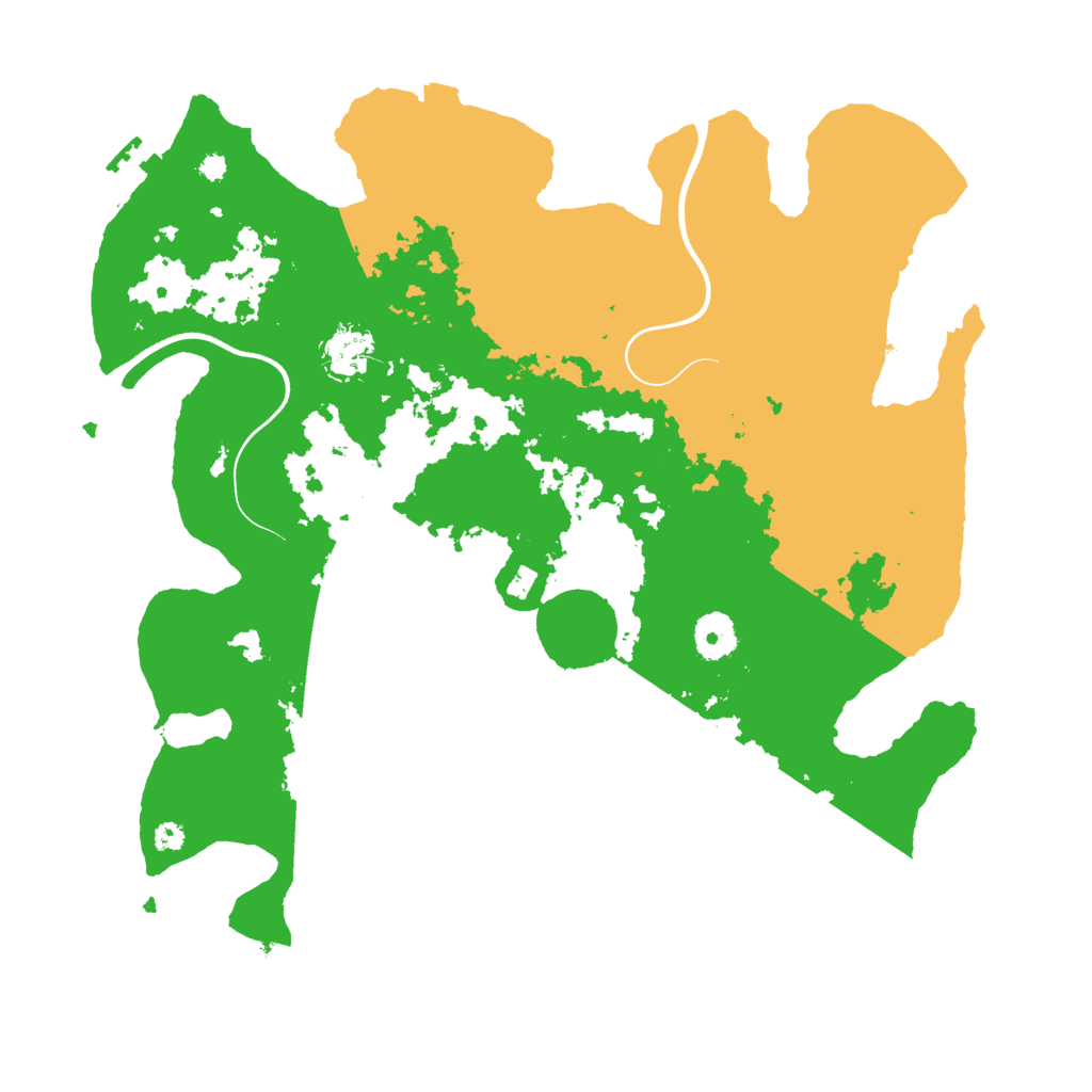 Biome Rust Map: Procedural Map, Size: 3680, Seed: 13490