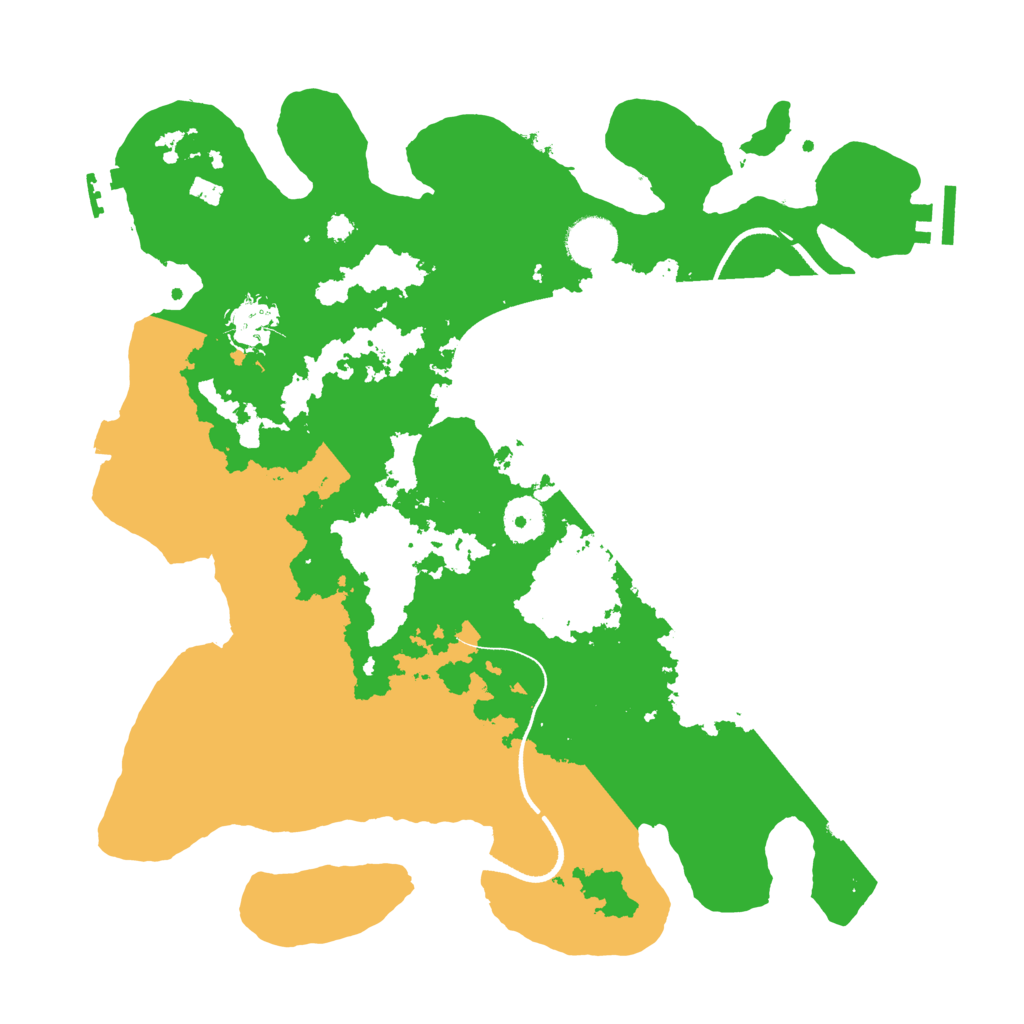 Biome Rust Map: Procedural Map, Size: 3500, Seed: 716751878