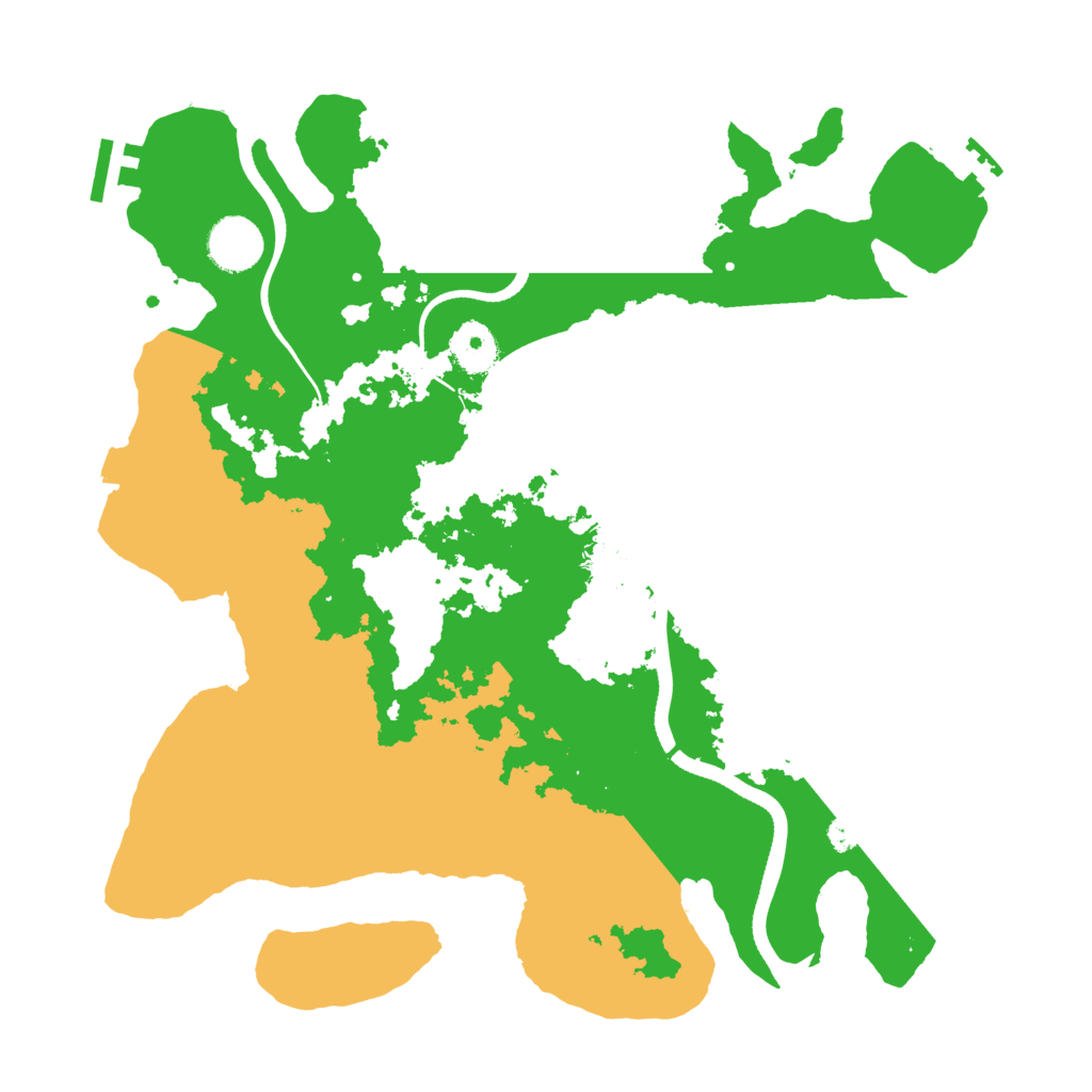 Biome Rust Map: Procedural Map, Size: 3500, Seed: 716751878