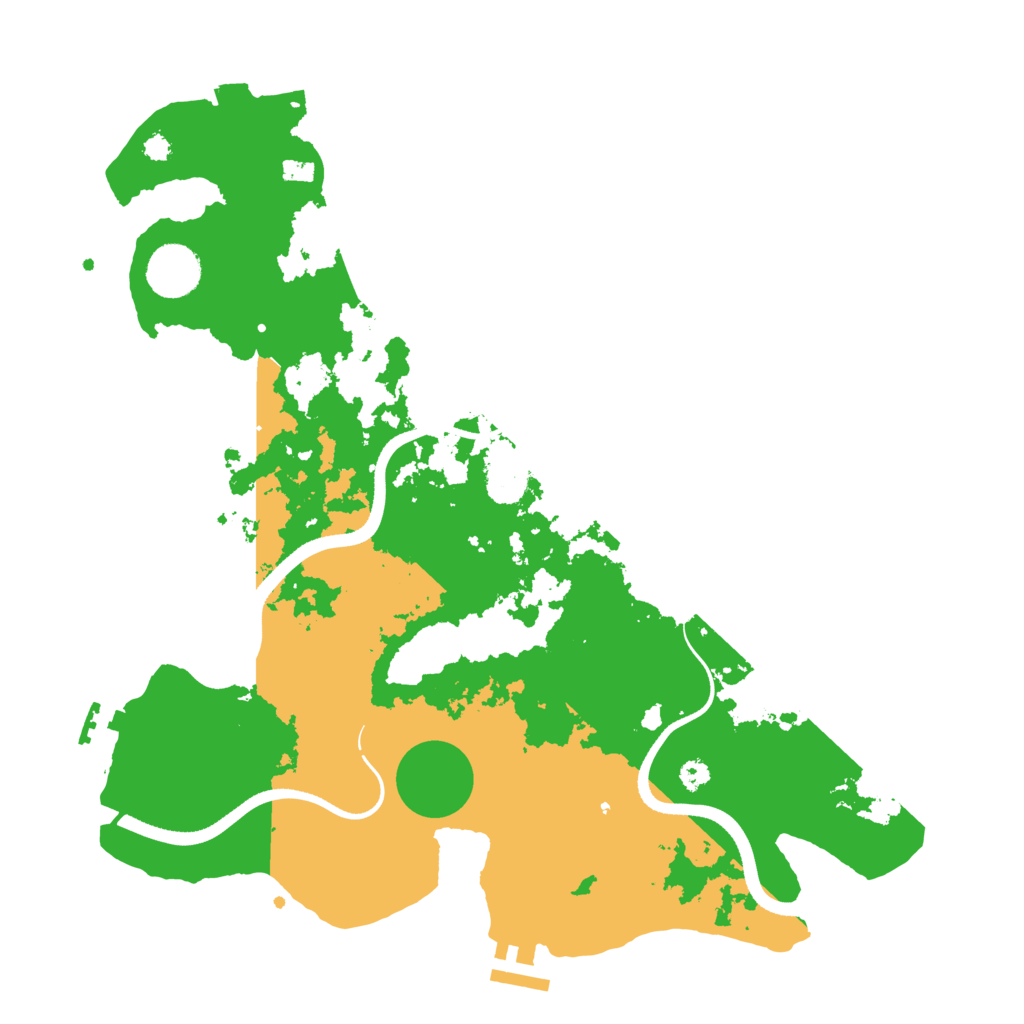Biome Rust Map: Procedural Map, Size: 3500, Seed: 678006424