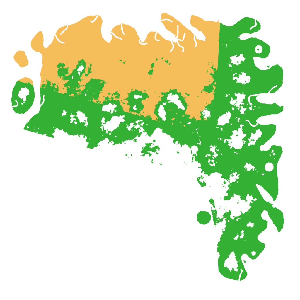 Biome Rust Map: Procedural Map, Size: 6000, Seed: 199281