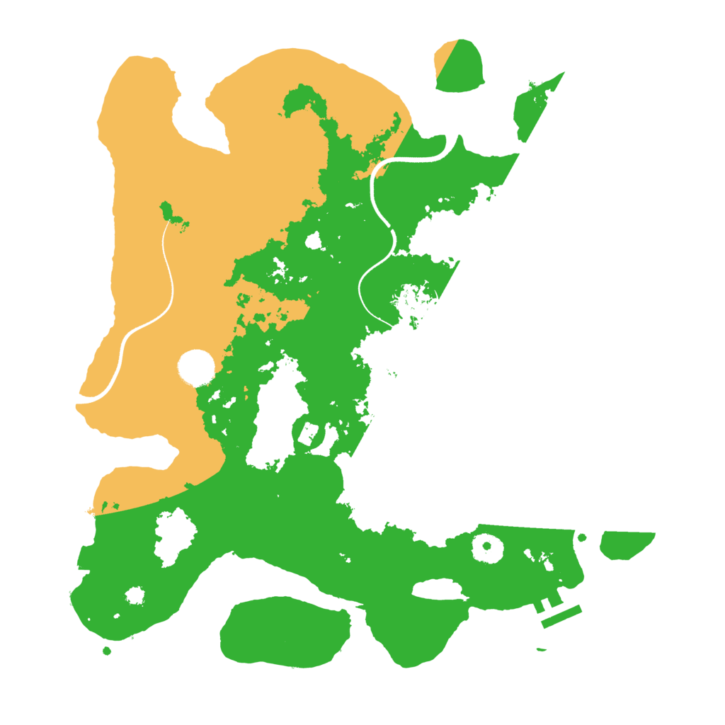 Biome Rust Map: Procedural Map, Size: 3500, Seed: 506527820