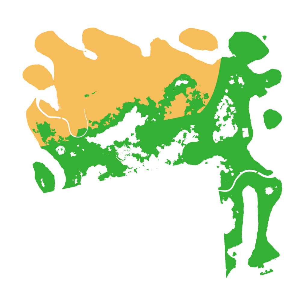 Biome Rust Map: Procedural Map, Size: 3500, Seed: 502205563