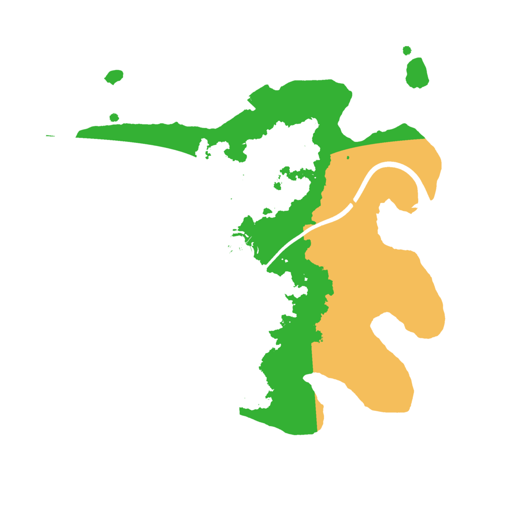 Biome Rust Map: Procedural Map, Size: 2311, Seed: 824804328