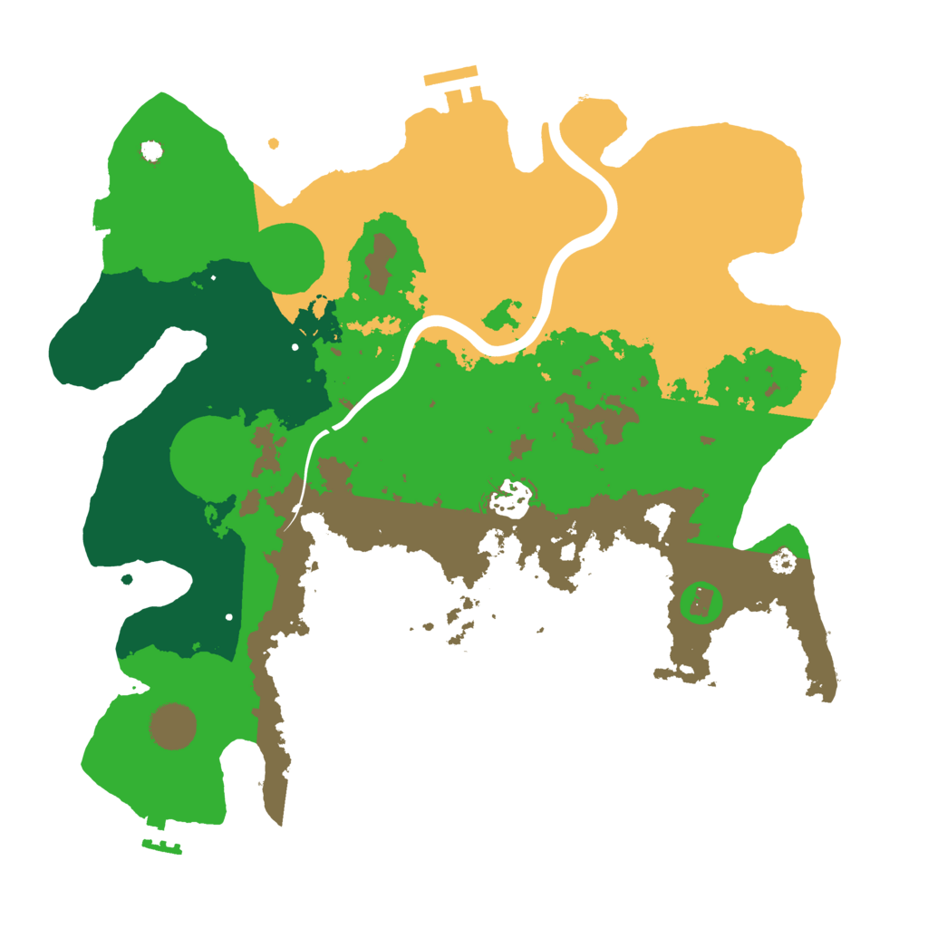 Biome Rust Map: Procedural Map, Size: 3500, Seed: 429815315