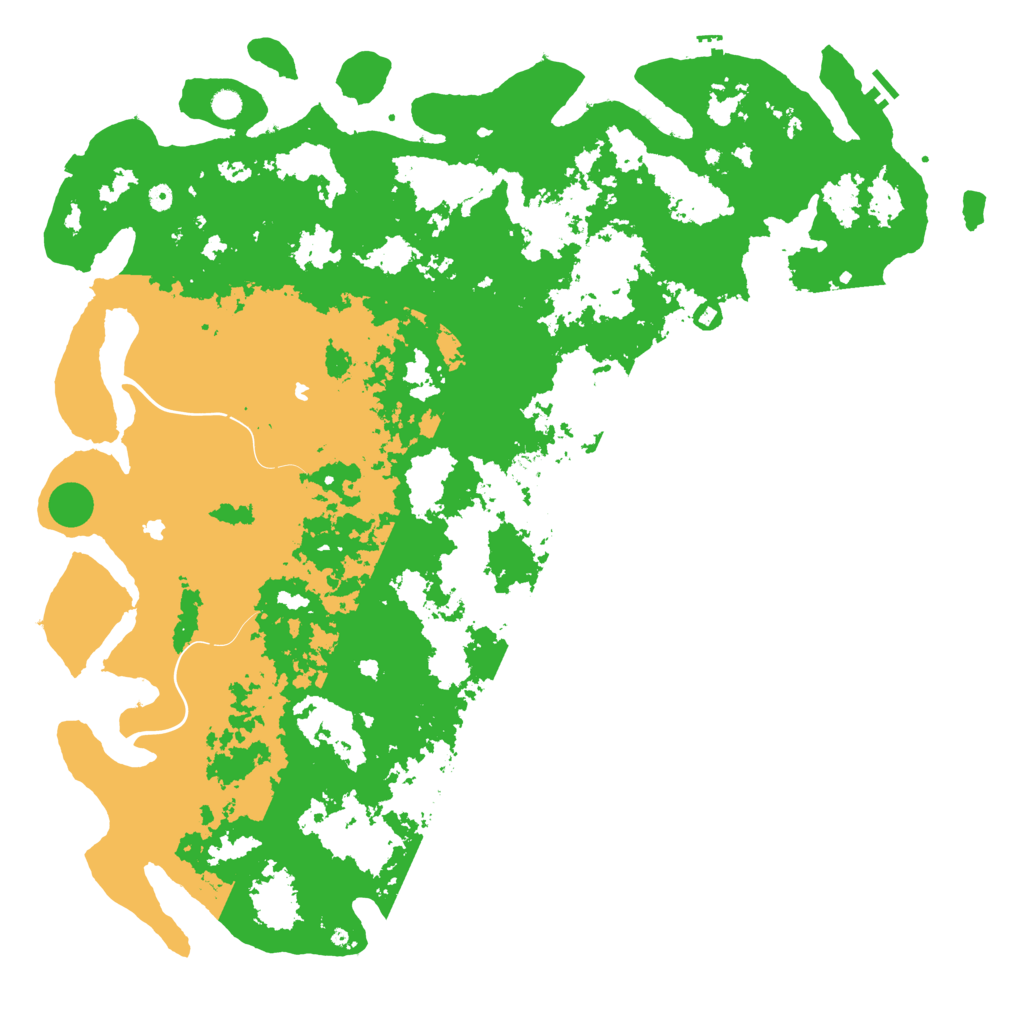 Biome Rust Map: Procedural Map, Size: 6000, Seed: 141437871