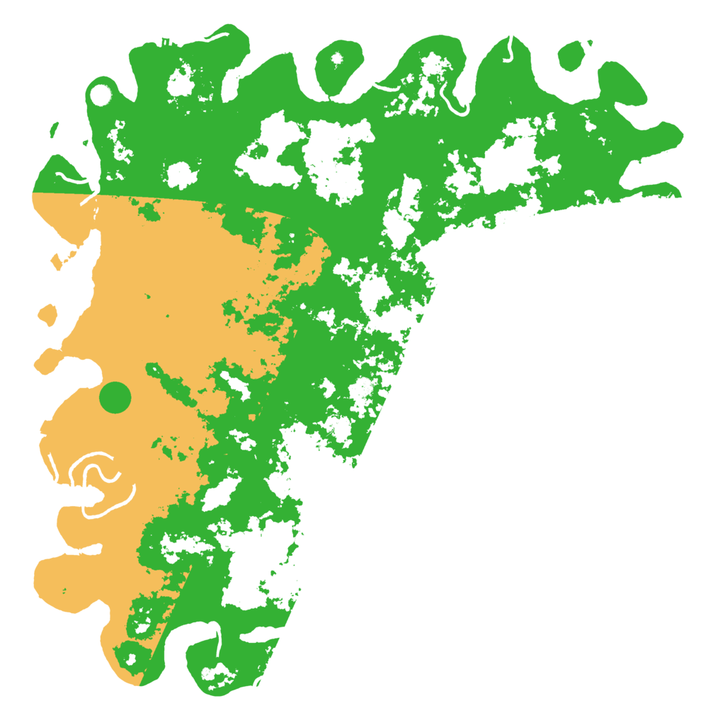 Biome Rust Map: Procedural Map, Size: 6000, Seed: 190810