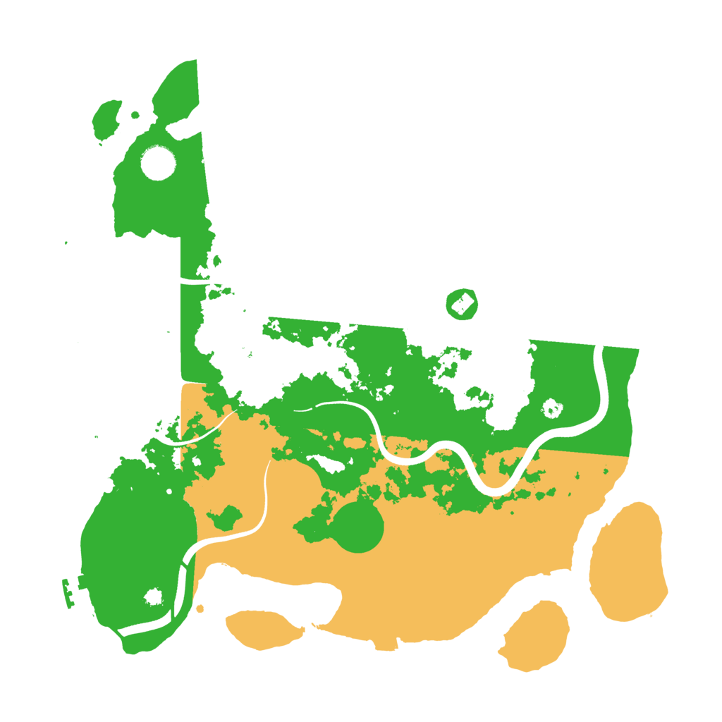 Biome Rust Map: Procedural Map, Size: 3700, Seed: 358230