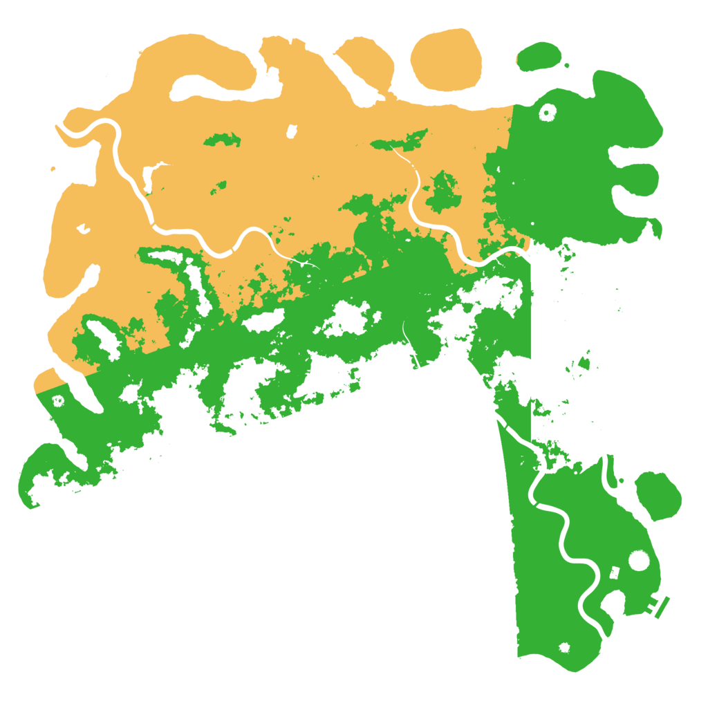 Biome Rust Map: Procedural Map, Size: 6000, Seed: 388103574