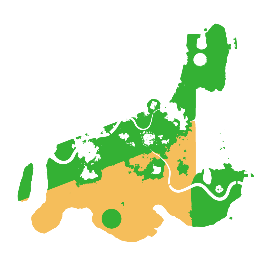 Biome Rust Map: Procedural Map, Size: 3500, Seed: 997592584
