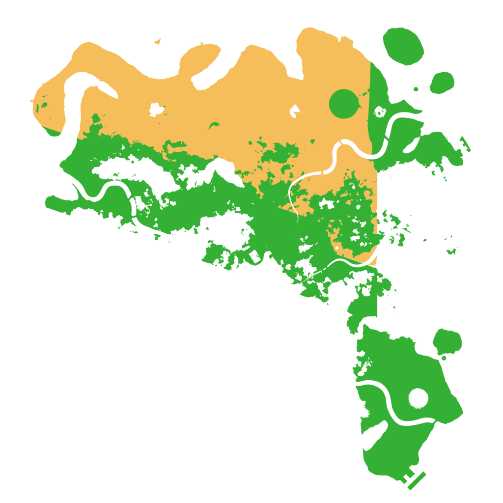 Biome Rust Map: Procedural Map, Size: 4500, Seed: 231721745