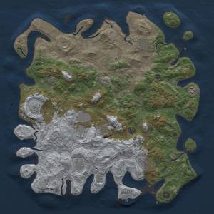 Thumbnail Rust Map: Procedural Map, Size: 4500, Seed: 231721745, 19 Monuments