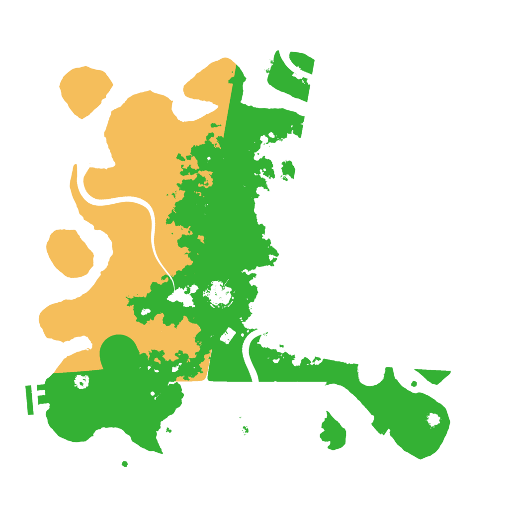 Biome Rust Map: Procedural Map, Size: 3500, Seed: 597722278