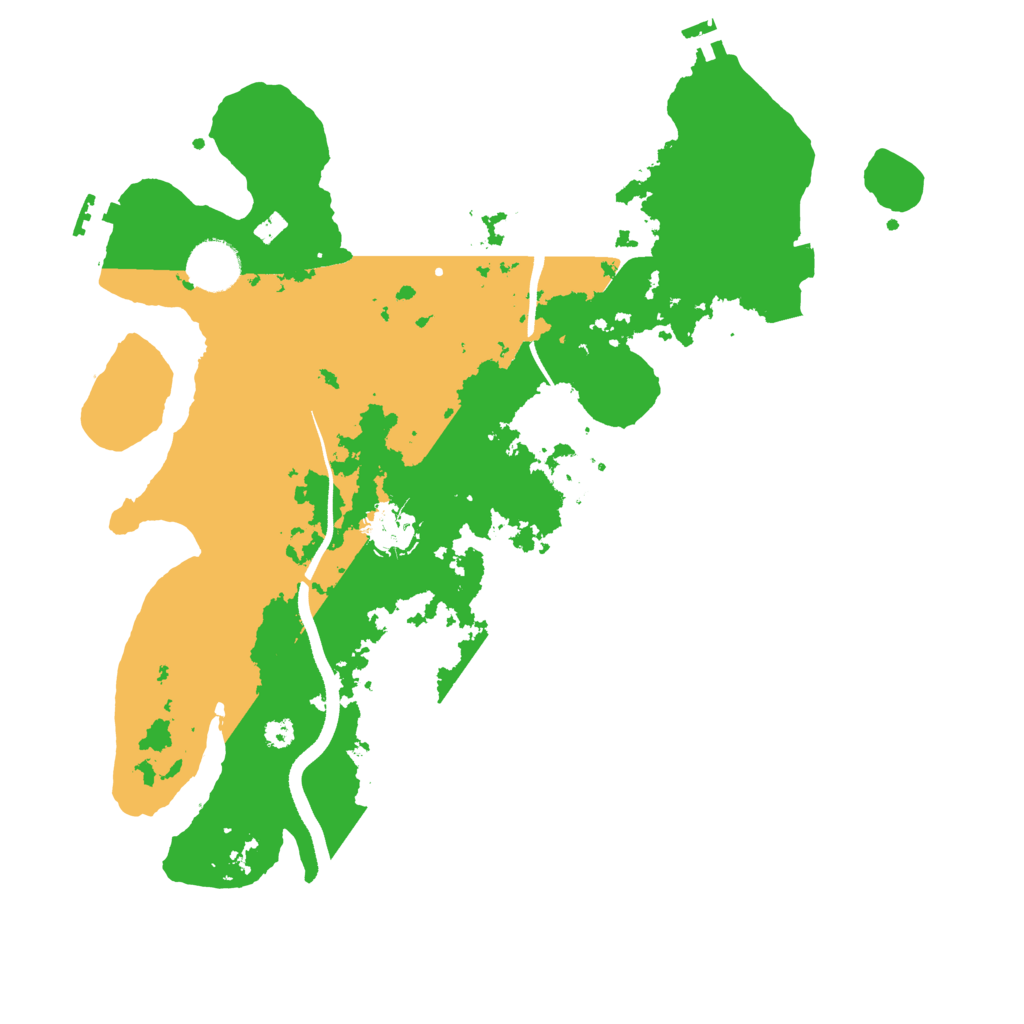 Biome Rust Map: Procedural Map, Size: 3500, Seed: 280397445