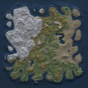 Thumbnail Rust Map: Procedural Map, Size: 4250, Seed: 195972446, 14 Monuments