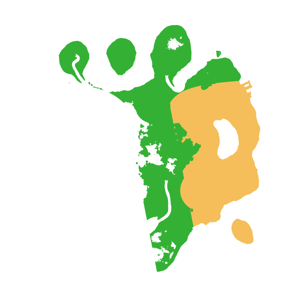 Biome Rust Map: Procedural Map, Size: 2400, Seed: 272379327