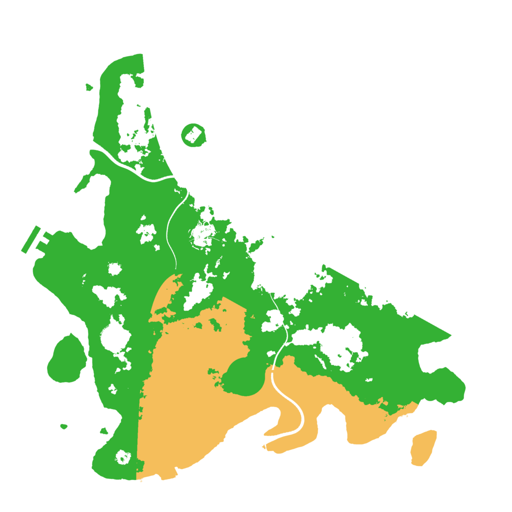 Biome Rust Map: Procedural Map, Size: 3500, Seed: 832484703