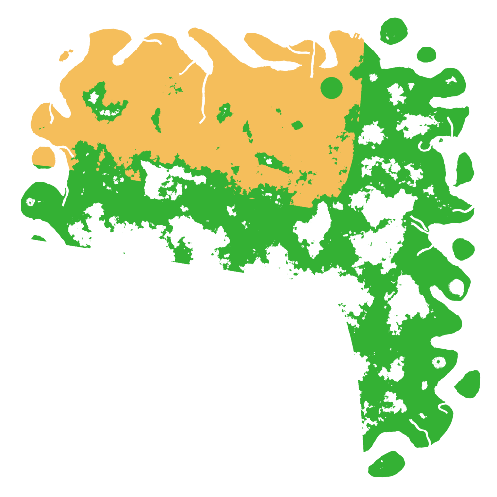 Biome Rust Map: Procedural Map, Size: 6000, Seed: 1579270938
