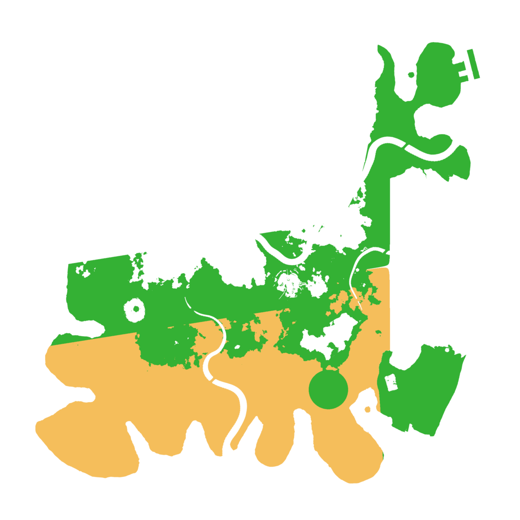 Biome Rust Map: Procedural Map, Size: 3500, Seed: 530206