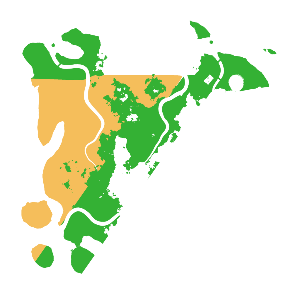 Biome Rust Map: Procedural Map, Size: 3500, Seed: 2063900765