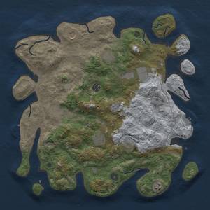 Thumbnail Rust Map: Procedural Map, Size: 4000, Seed: 191, 16 Monuments