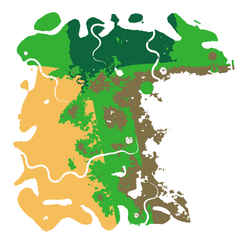 Biome Rust Map: Procedural Map, Size: 5000, Seed: 2127799510