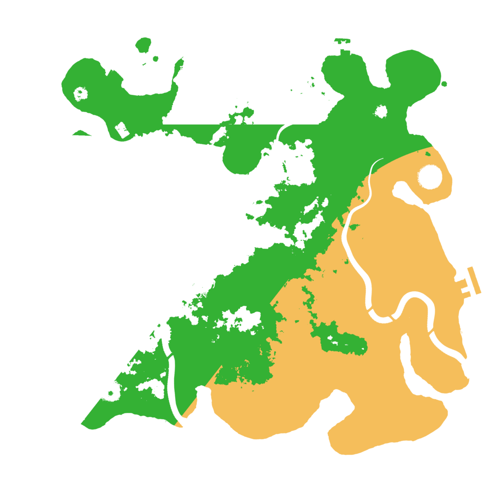 Biome Rust Map: Procedural Map, Size: 3600, Seed: 401132230