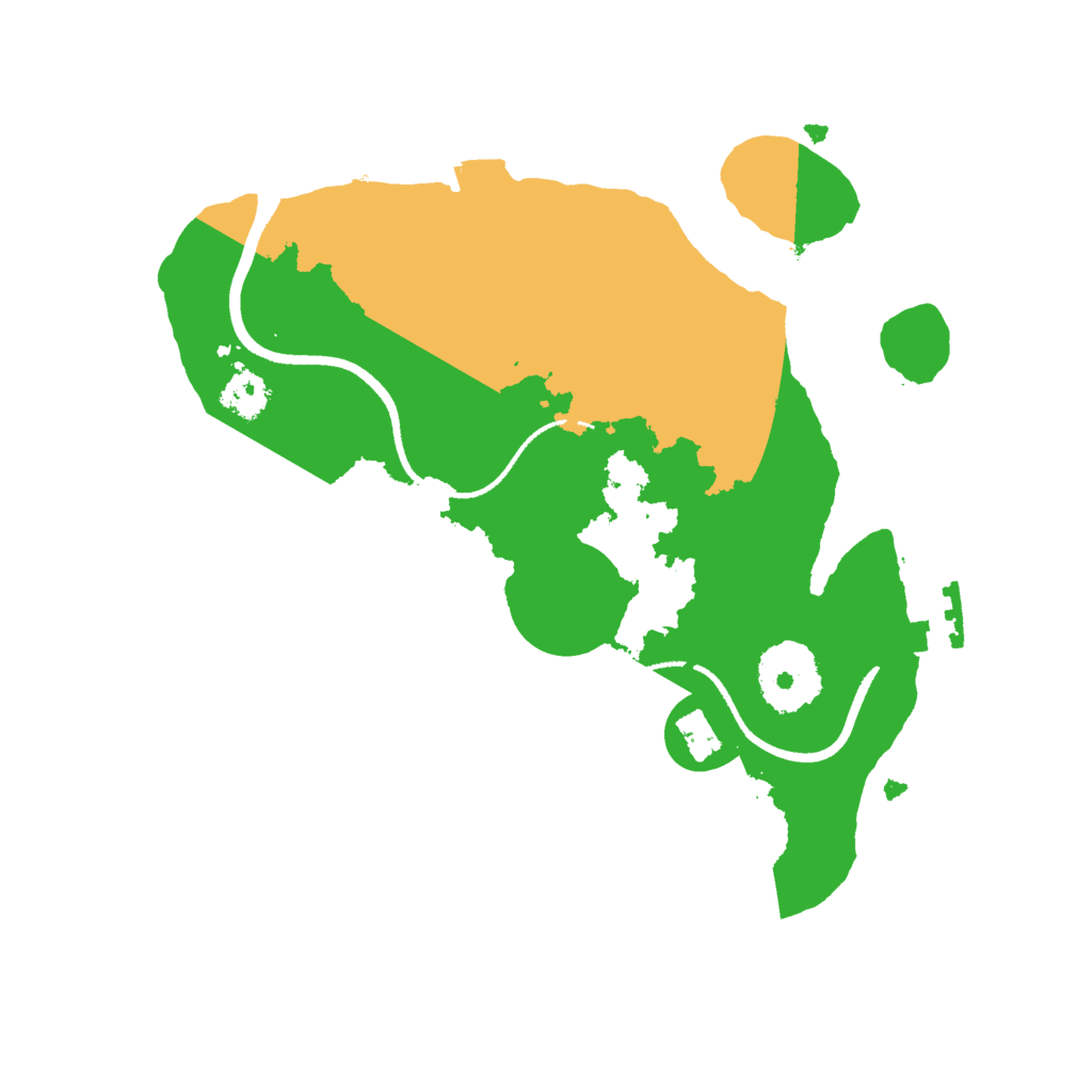 Biome Rust Map: Procedural Map, Size: 2500, Seed: 258858580