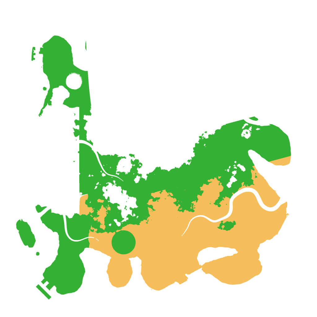 Biome Rust Map: Procedural Map, Size: 3500, Seed: 543435343