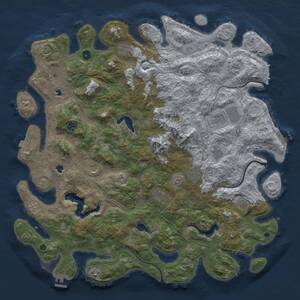 Thumbnail Rust Map: Procedural Map, Size: 5000, Seed: 61730, 17 Monuments