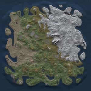 Thumbnail Rust Map: Procedural Map, Size: 5000, Seed: 61730, 19 Monuments