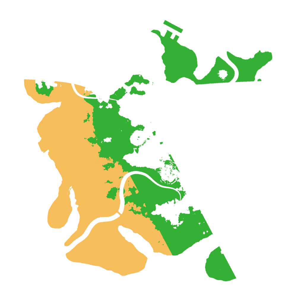 Biome Rust Map: Procedural Map, Size: 3000, Seed: 438505430