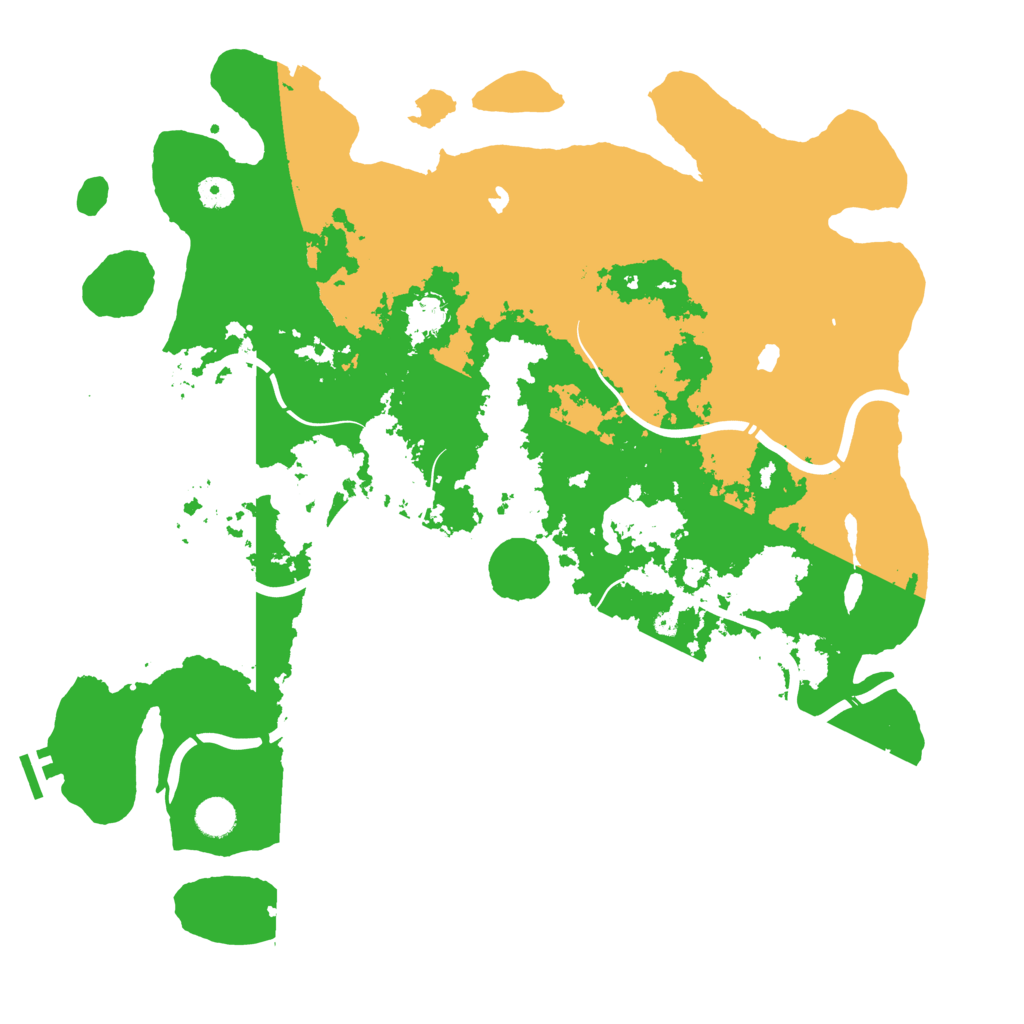 Biome Rust Map: Procedural Map, Size: 4500, Seed: 790980999