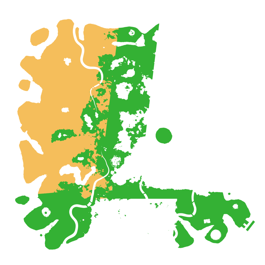 Biome Rust Map: Procedural Map, Size: 4500, Seed: 1242221810