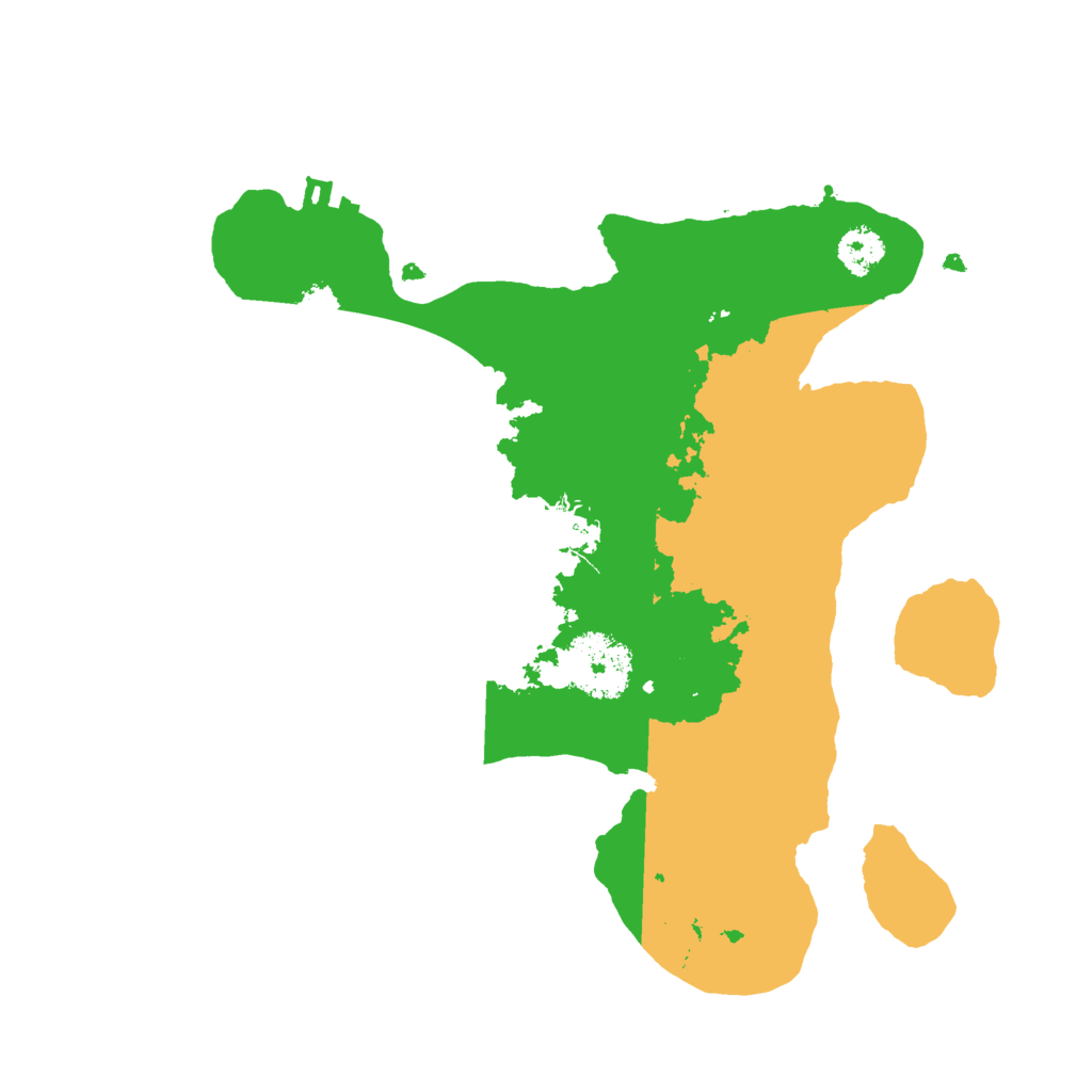 Biome Rust Map: Procedural Map, Size: 2500, Seed: 858555566