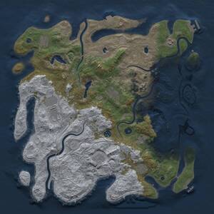 Thumbnail Rust Map: Procedural Map, Size: 4500, Seed: 51000, 15 Monuments