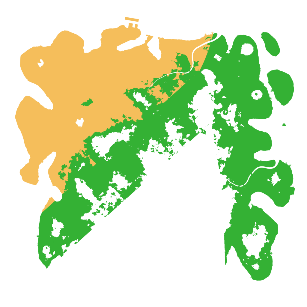Biome Rust Map: Procedural Map, Size: 4500, Seed: 40220252