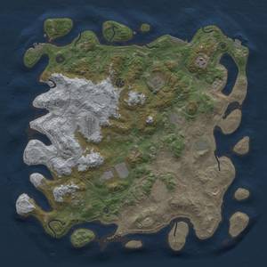 Thumbnail Rust Map: Procedural Map, Size: 4500, Seed: 1580408745, 19 Monuments