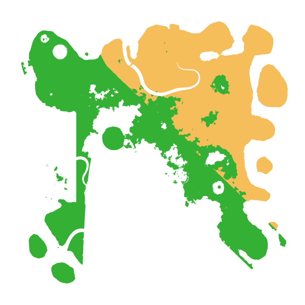 Biome Rust Map: Procedural Map, Size: 3700, Seed: 632480435