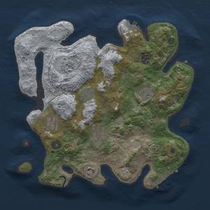 Thumbnail Rust Map: Procedural Map, Size: 3250, Seed: 4623, 14 Monuments