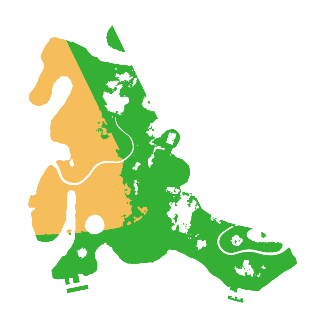Biome Rust Map: Procedural Map, Size: 3000, Seed: 155555
